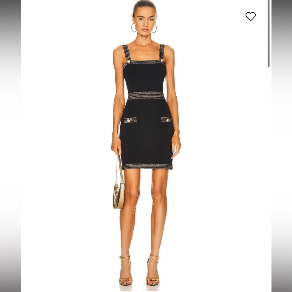 L’agence Black Sleeveless Mini Dress